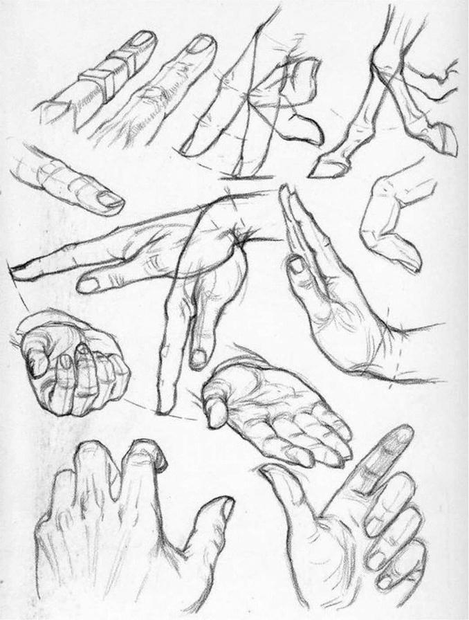 Рисование собственной руки - 2